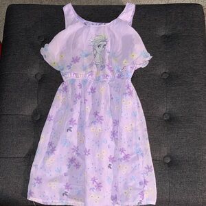 Disney Lavender Floral Kids Dress